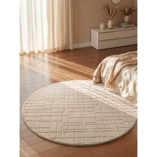 Bēšs vilnas apaļš paklājs ø 160 cm Kenso – Villeroy&Boch-image-1