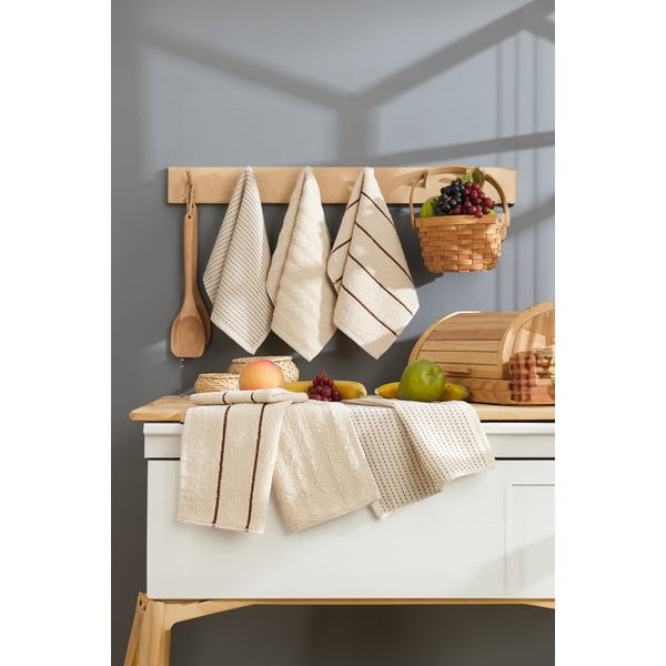 Kokvilnas trauku dvieļi (6 gab.) 30x50 cm Sofya – Foutastic-image-2