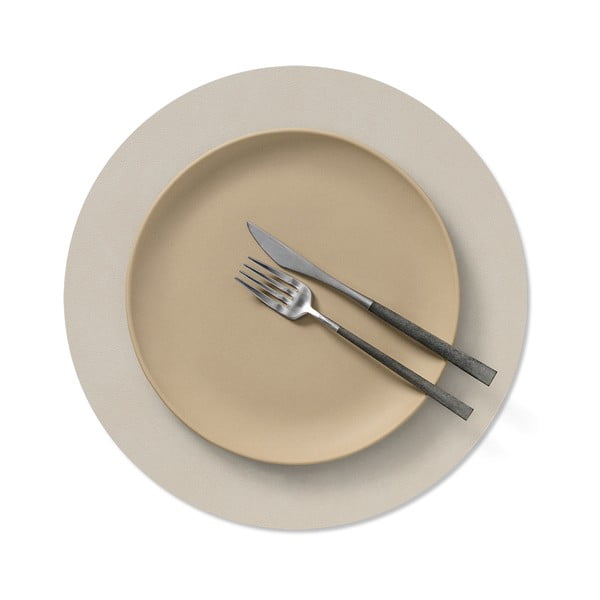 Galda paliktnis no ekoloģiskās ādas ø 30 cm Circle M Nupo – LIND DNA-image-1