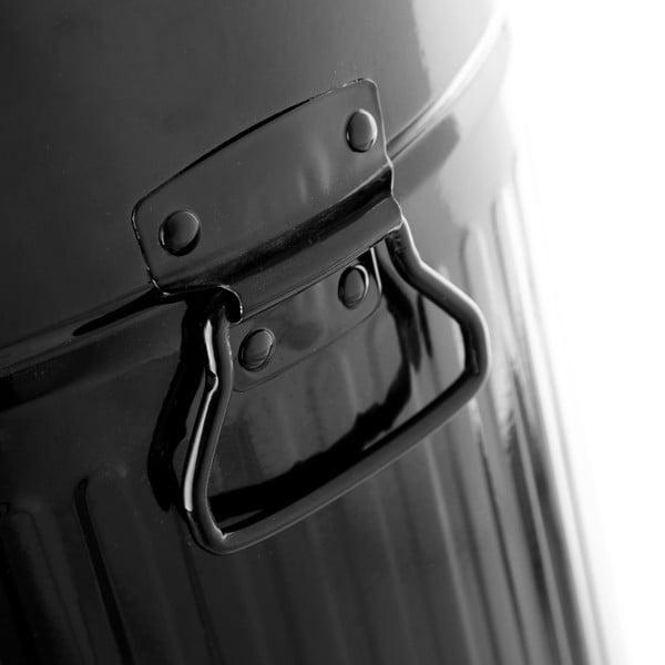 Melna metāla atkritumu urna ar pedāļiem Casa Selección, 20 l-image-4