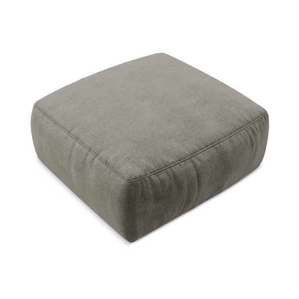 Pelēks kāju soliņš no šenila auduma Kuki – Makamii-image-2