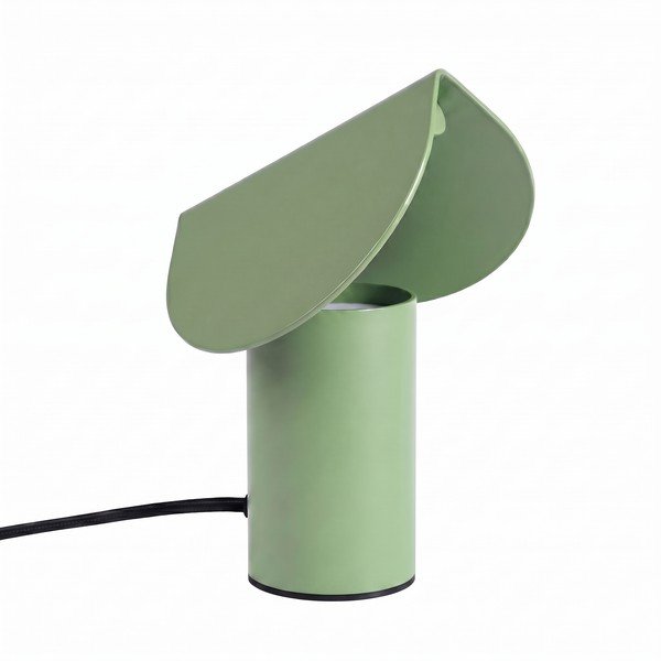 Salvijas zaļa alumīnija LED galda lampa (augstums 15 cm) BISCUIT – Thoro
