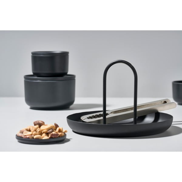 Gaiši pelēka metāla servēšanas paplāte Zone Singles, ø 20 cm-image-4