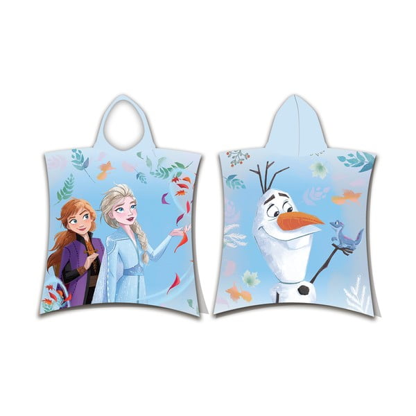 Zils frotē bērnu pončo Frozen 2 – Jerry Fabrics
