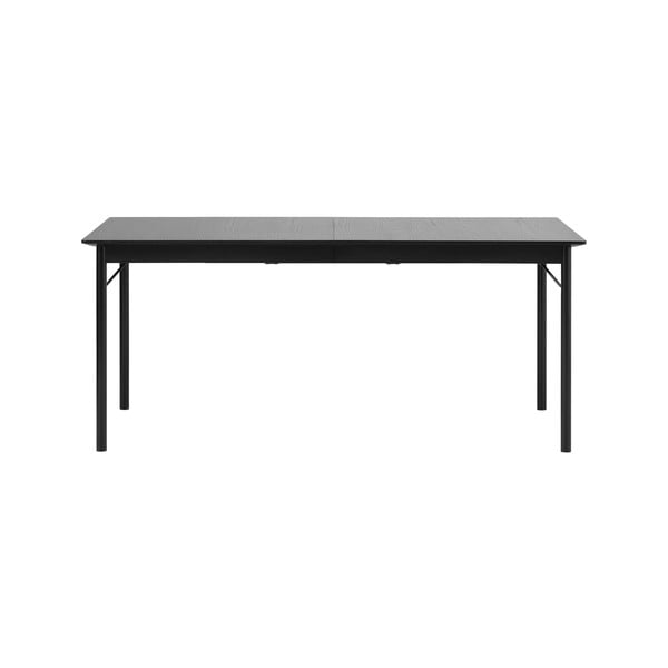 Melns ēdamgalds 95x180 cm Savona – Unique Furniture