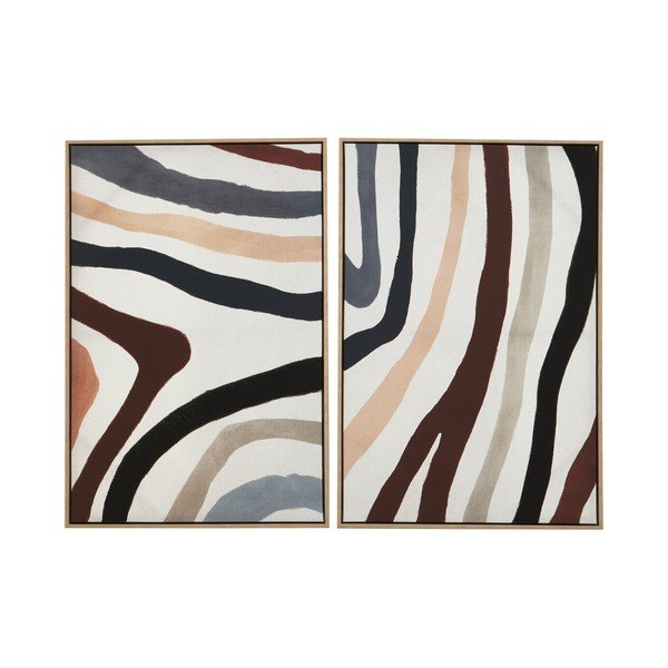 Gleznas (2 gab.) ar rāmi/uz audekla 63x93 cm Astratto – Premier Housewares