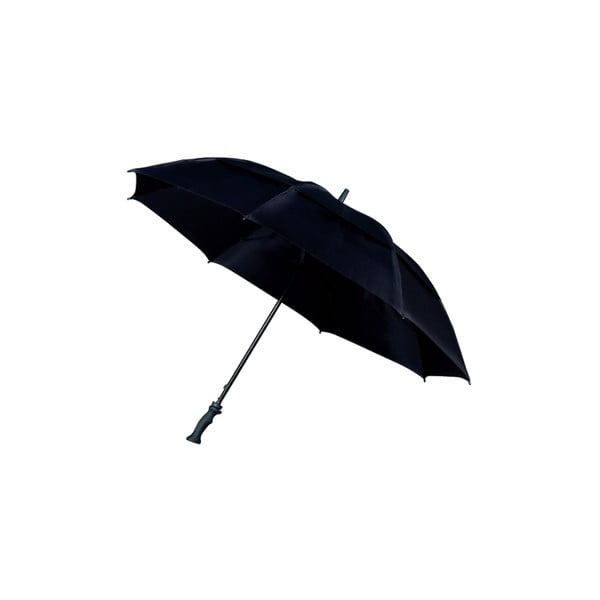 Melns golfa lietussargs Ambiance Minimalistic, ⌀ 130 cm