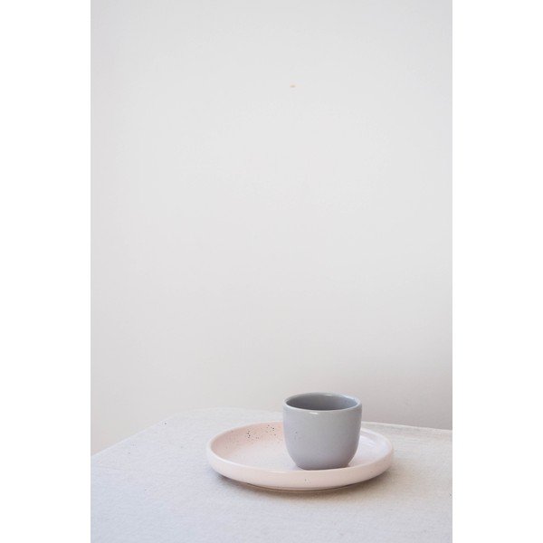 Gaiši rozā akmensmasas deserta šķīvis ÅOOMI Dust, ø 17 cm-image-3