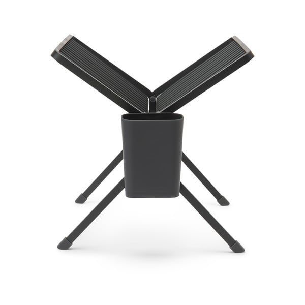 Tumši pelēks metāla divu līmeņu trauku žāvētājs 37x33 cm – Brabantia-image-4