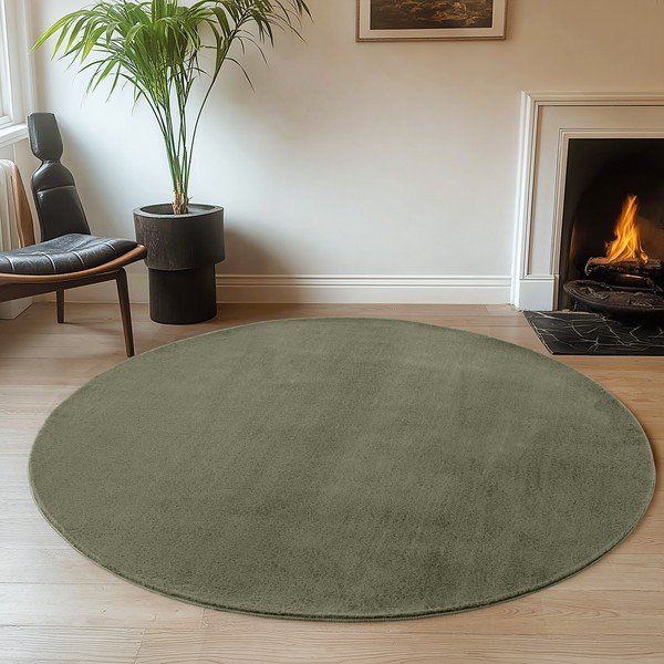 Haki mazgājams apaļš paklājs ø 120 cm Joy – Ayyildiz Carpets-image-1