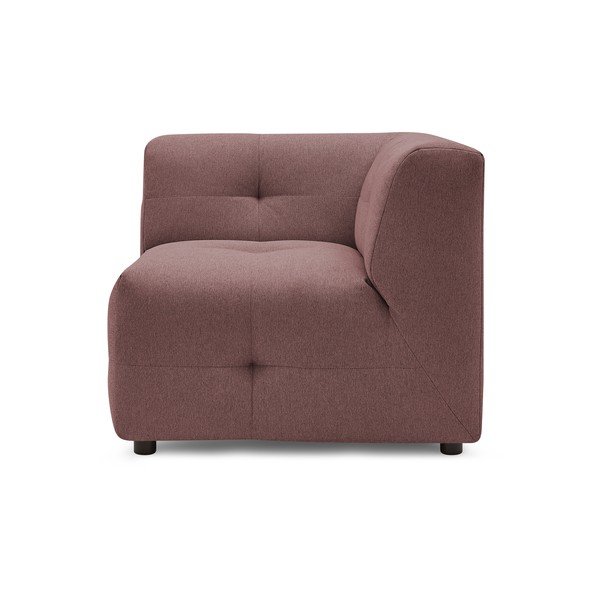 Tumši rozā dīvāna modulis Kleber – Bobochic Paris-image-1