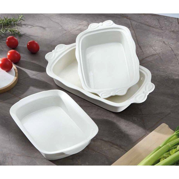 Cepšanas trauks no sintētiskā kaula porcelāna 23x37,5 cm Fiocco – Brandani-image-1