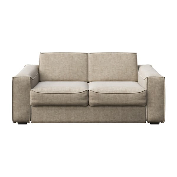 Krēmkrāsas izvelkamais dīvāns MESONICA Munro, 204 cm
