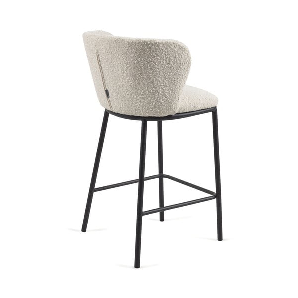 Balts bāra krēsls (sēdekļa augstums 65 cm) Ciselia – Kave Home-image-4