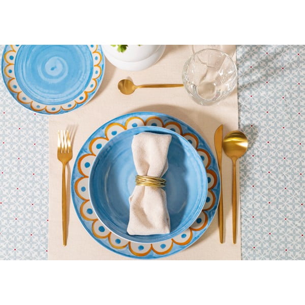 Gaiši zili deserta porcelāna šķīvji (6 gab.) ø 19,5 cm Tangeri blue – Villa Altachiara-image-2