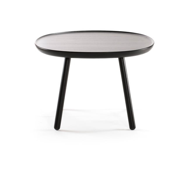 Melns masīvkoka galds EMKO Naïve, ø 64 cm-image-1