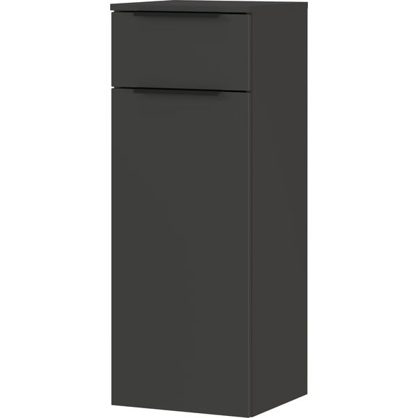 Antracīta pelēks augsts/piekarams vannas istabas skapis 36x93 cm Crandon – Germania-image-2