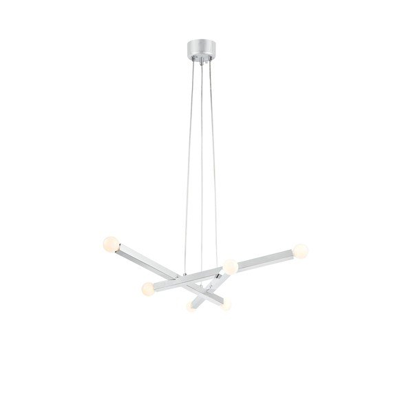 Sudraba krāsas metāla piekaramā lampa Stack – Markslöjd