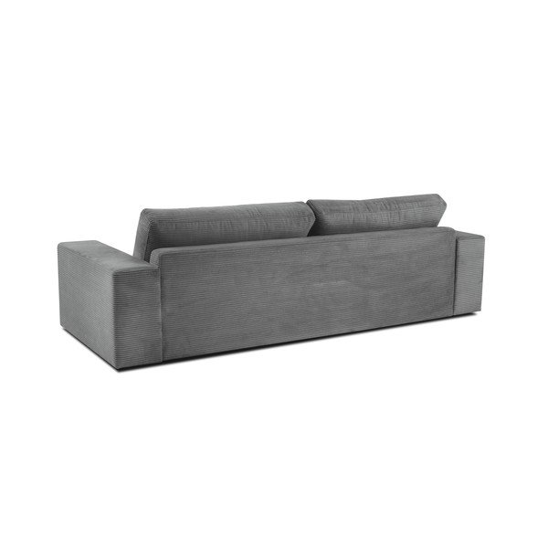 Pelēks velveta izvelkamais dīvāns Milo Casa Donatella-image-3