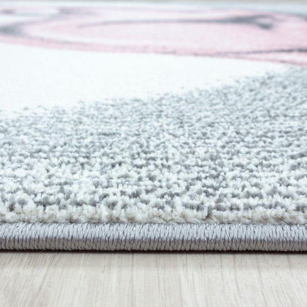 Gaiši rozā/gaiši pelēks bērnu paklājs ø 160 cm Bambi – Ayyildiz Carpets-image-3