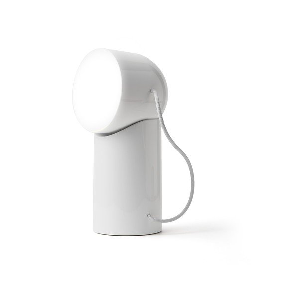 Balta LED galda lampa (augstums 14 cm) Orbe – Lexon-image-4