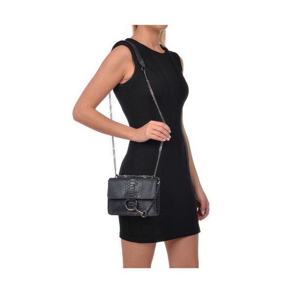 Tumši zila ādas somiņa Carla Ferreri Bella-image-4