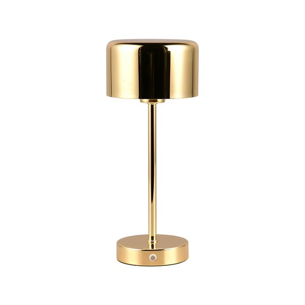 Zelta krāsas LED galda lampa ar regulējamu spilgtumu (augstums 30 cm) Jeff – Trio