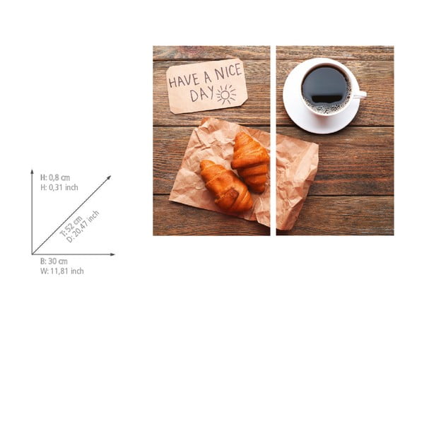 Plīts aizsargplāksnes no rūdīta stikla (2 gab.) 52x30 cm Nice Day – Allstar-image-2