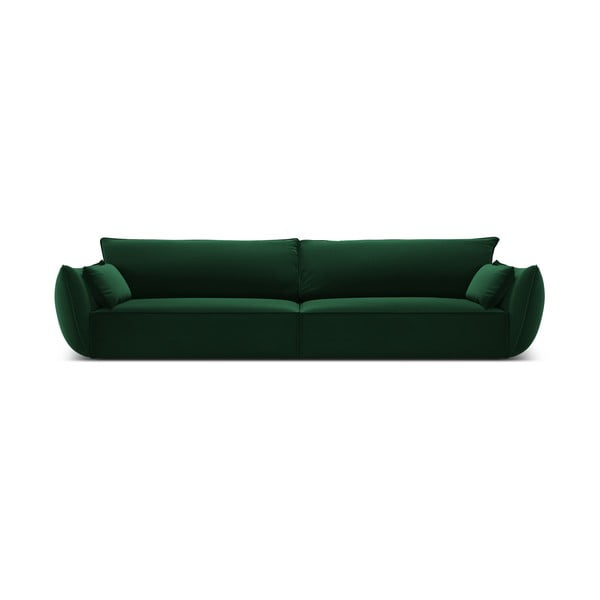Tumši zaļš samta dīvāns 248 cm Vanda – Mazzini Sofas