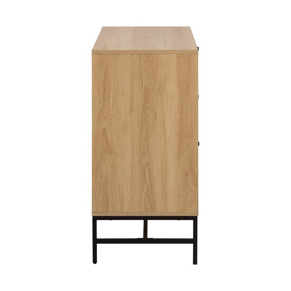 Dabīga toņa kumode ar ozolkoka imitāciju 81x80x40 cm Albany  – Actona-image-3