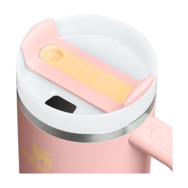 Persiku oranžs nerūsējošā tērauda termoss ar salmiņu 1,18 l Quencher H2.O FlowState™ Tumbler Peach Rose – Stanley-image-3