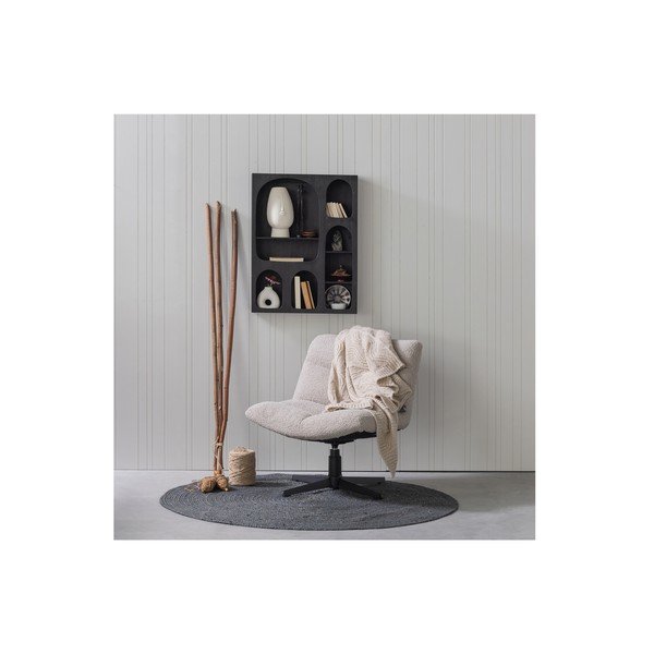Pelēks džutas apaļš paklājs ø 150 cm Ross – WOOOD-image-1