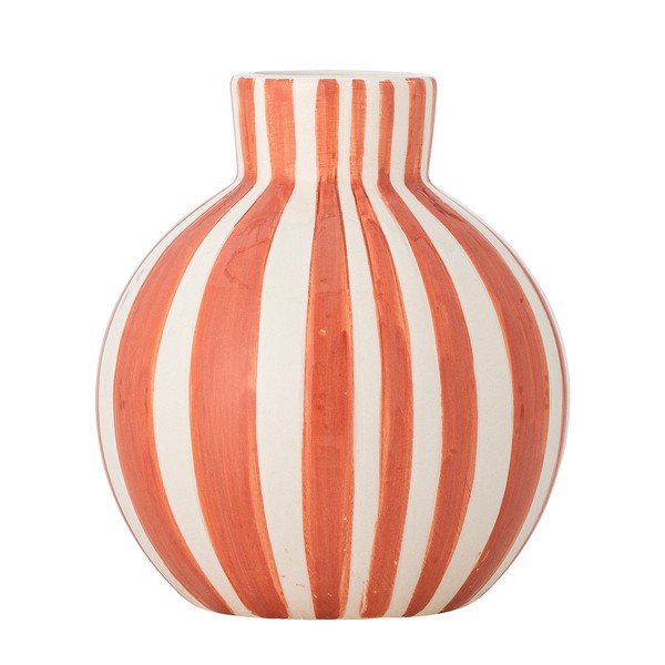 Oranža dolomīta ar rokām apgleznota vāze (augstums 11 cm) Fian – Bloomingville