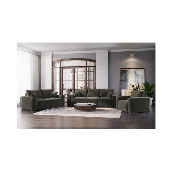 Tumši pelēks dīvāns Cosmopolitan Design Florida, 245 cm-image-4