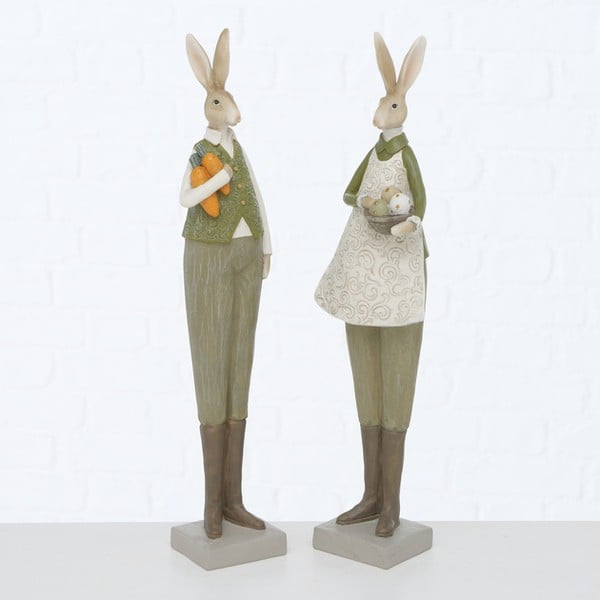2 Lieldienu dekorācijas komplekts Boltze Mr. & Mrs. Rabbit