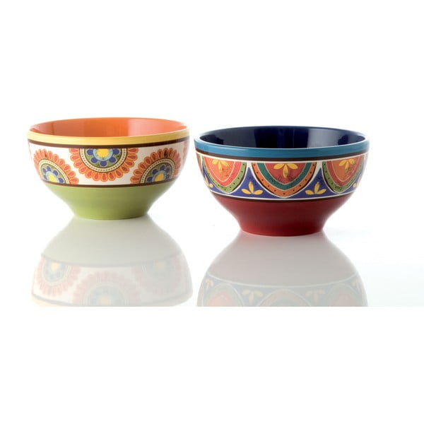 2 krāsainu keramikas trauku komplekts Brandani, ⌀ 17 cm