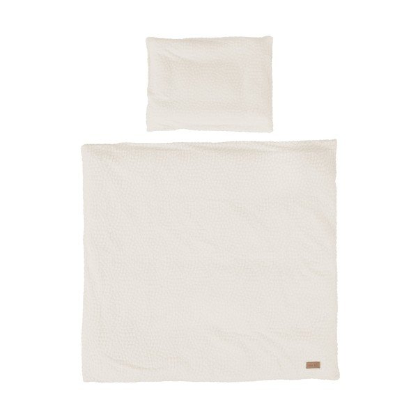 Krēmkrāsas bērnu gultas veļa 80x80 cm Seashells – Roba