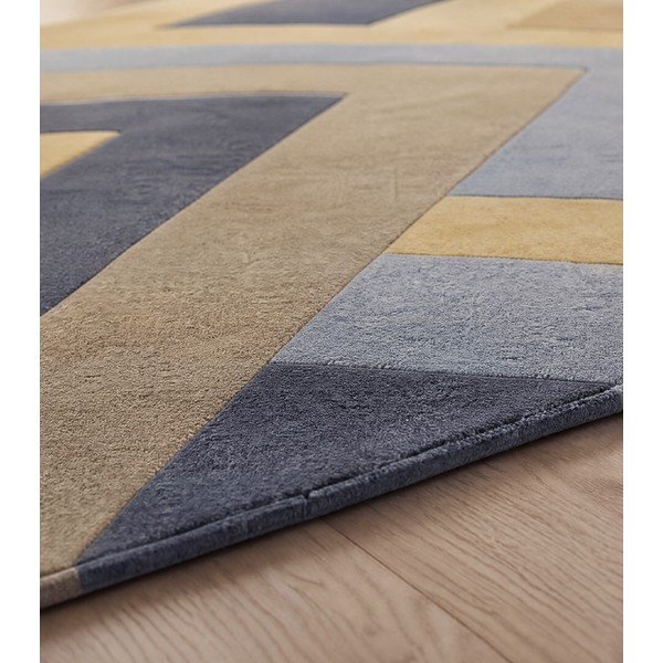 Pelēks un dzeltens paklājs Asiatic Carpets Big Zig, 160 x 230 cm-image-3