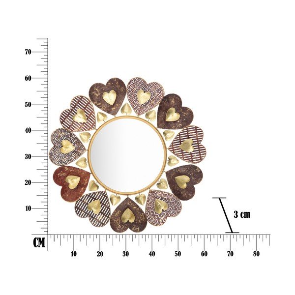 Mauro Ferretti Cuori sienas spogulis, ø 61 cm-image-2