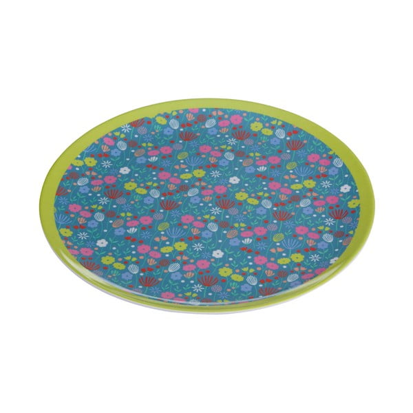 Krāsains šķīvis ar ziedu motīvu Premier Housewares Casey, ⌀ 25 cm