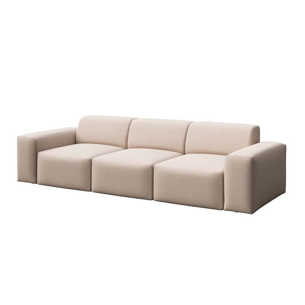 Bēšs samta dīvāns 285 cm Villet – Rodier-image-2