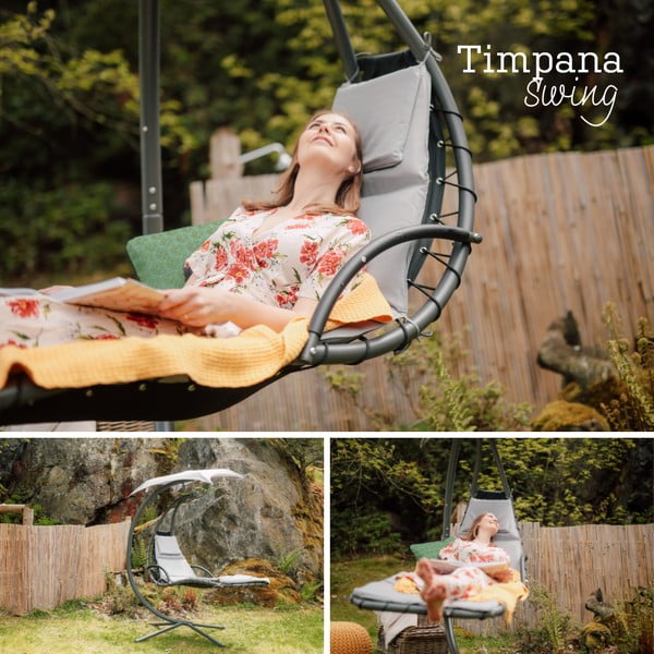 Krēsls ar lietussargu Timpana šūpoles-image-1