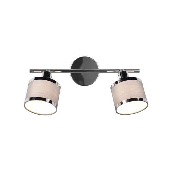 Bēša/sudraba krāsas sienas lampa ø 10 cm Arosa – Trio-image-1