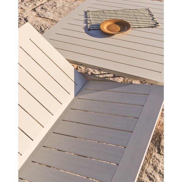 Metāla dārza ēdamgalds 100x233 cm Livorno – Kave Home-image-3