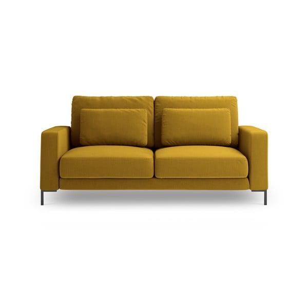 Sinepju dzeltens divvietīgs dīvāns Interieurs 86 Seine, 158 cm