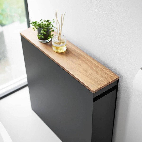 Melns metāla vannas istabas plaukts 14x55 cm Tower – YAMAZAKI-image-3