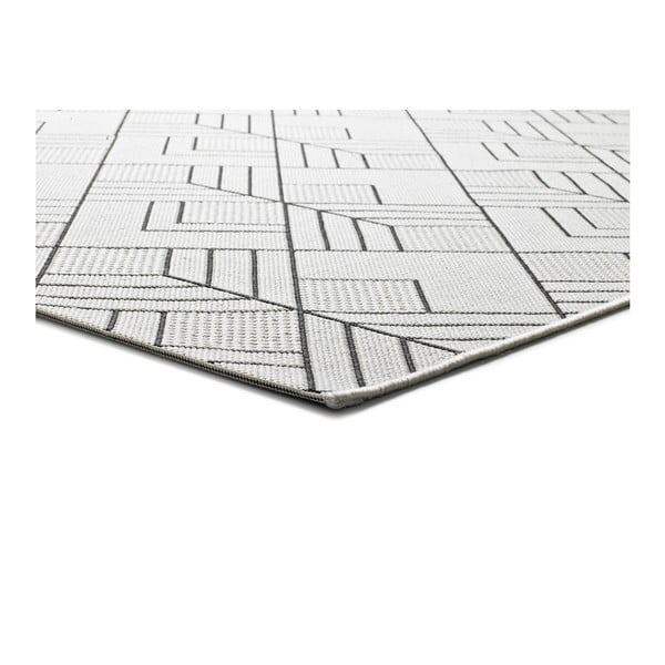 Balts un bēšs āra paklājs Universal Silvana Caretto, 80 x 150 cm-image-1