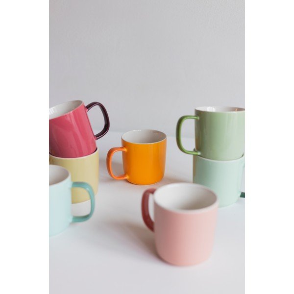 Rozā krūze no sintētiskā kaula porcelāna 370 ml Mae – ONA-image-4