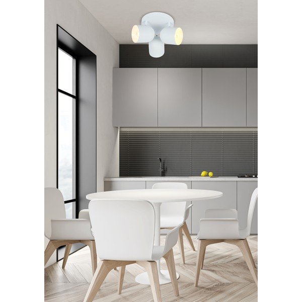 Balta griestu lampa ar metāla abažūru 32x32 cm Azuro – Candellux Lighting-image-1