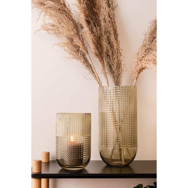 Zaļa stikla vāze PT LIVING Attract, augstums 20 cm-image-1